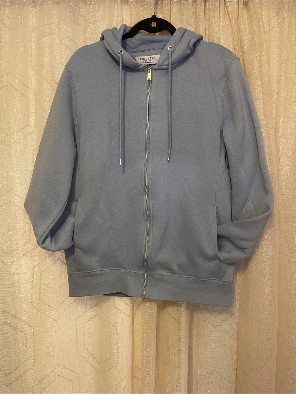 Primark Light Blue Zip-Up Hoodie Sweater